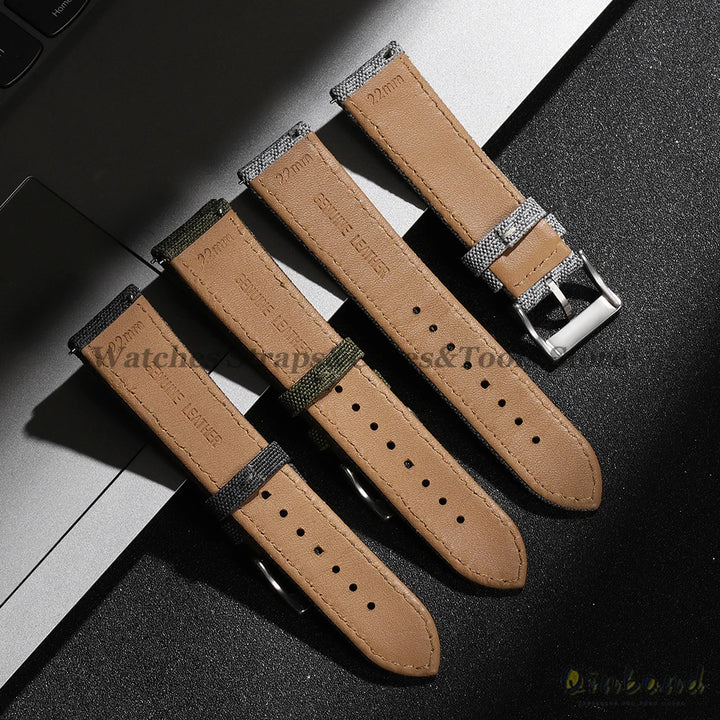 High Quality Sailcloth Watch Strap 18mm 20mm 22mm for Seiko Waterproof Fabric Watchband Quick Release Wristband WatchAccessories