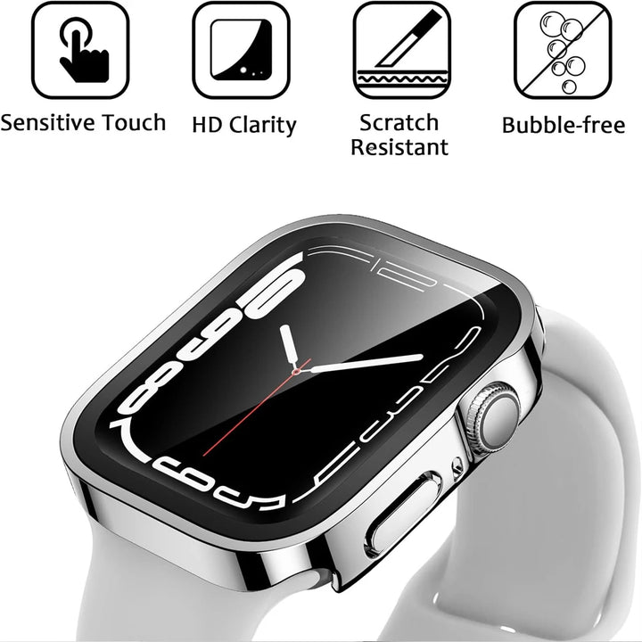 Cover for Apple Watch 11 Case 46mm 42mm 45mm 44mm 49mm 41 40mm Tempered Glass Screen Protector Series 10 7 8 9 SE 6 5 4 Ultra 3
