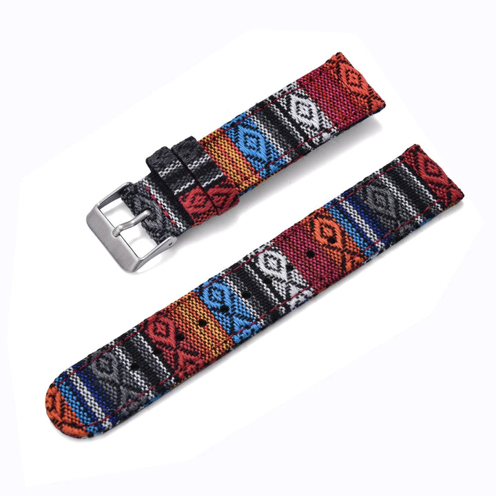 JUELONG Multicolor Nylon Sailcloth Watch Strap 20/22mm