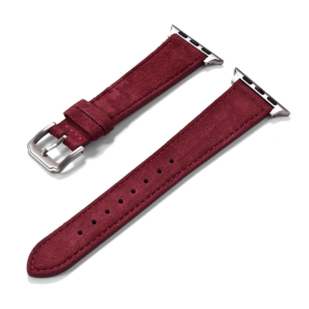 Soft Suede Leather Strap For Apple Watch Band 10 42 46mm 38 44mm 40mm 45mm 49mm for iWatch Series Ultra 2 9 8 7 6 SE 5 Wristband