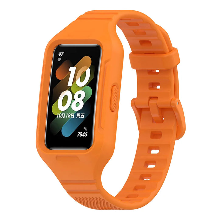 Integrated Silicone Strap & Case for Huawei Band 6-9 & Honor Band 6-7