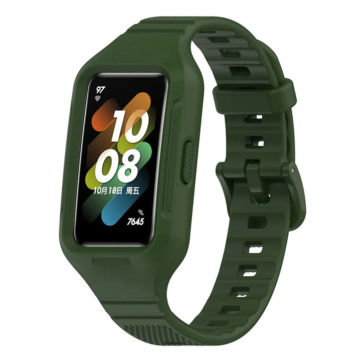 Integrated Silicone Strap & Case for Huawei Band 6-9 & Honor Band 6-7