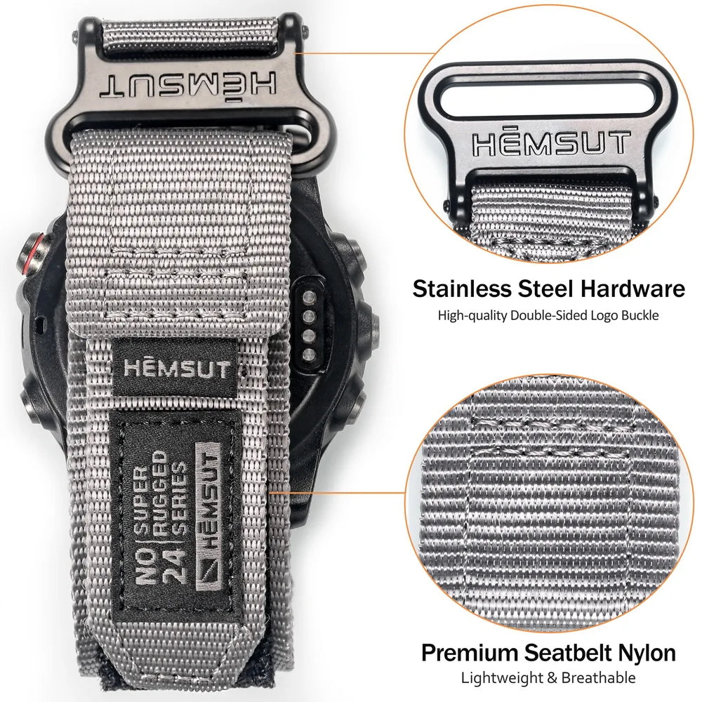 Garmin Quickfit Nylon Watch Band (20-26mm) – Fenix, Forerunner, Epix, Marq, Tactix