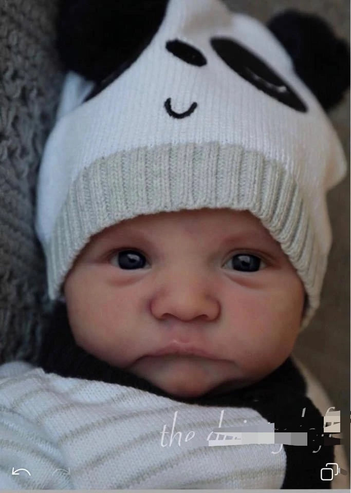 17″ Levi Awake Reborn Doll Kit – Lifelike Unpainted Vinyl Parts with Cloth Body