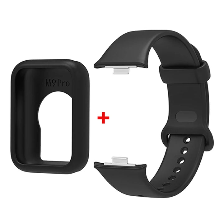 Silicone Strap with Protective Case for Xiaomi Mi Band 9 Pro