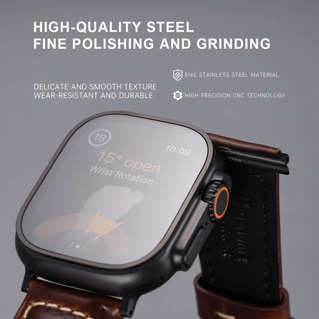 2pcs Top Quality Apple Watch Strap Adapter For Series 10 Ultra 49mm 46mm 42mm 45mm 44mm Stainless Steel Connector