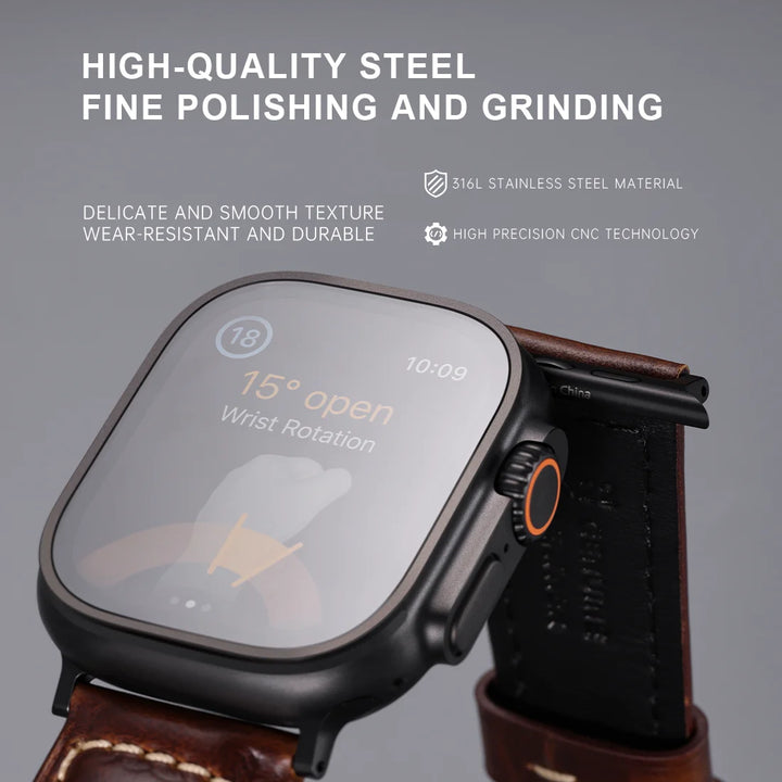 2pcs Top Quality Apple Watch Strap Adapter For Series 10 Ultra 49mm 46mm 42mm 45mm 44mm Stainless Steel Connector