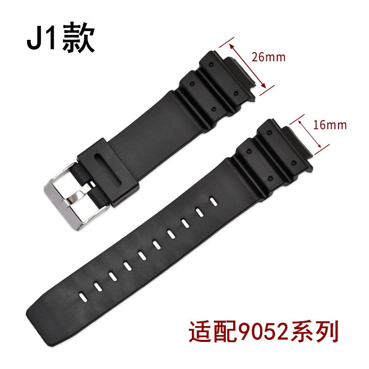 TPU Rubber Watch Strap 16–26mm for Casio G-Shock 9052/5600/6900 Series