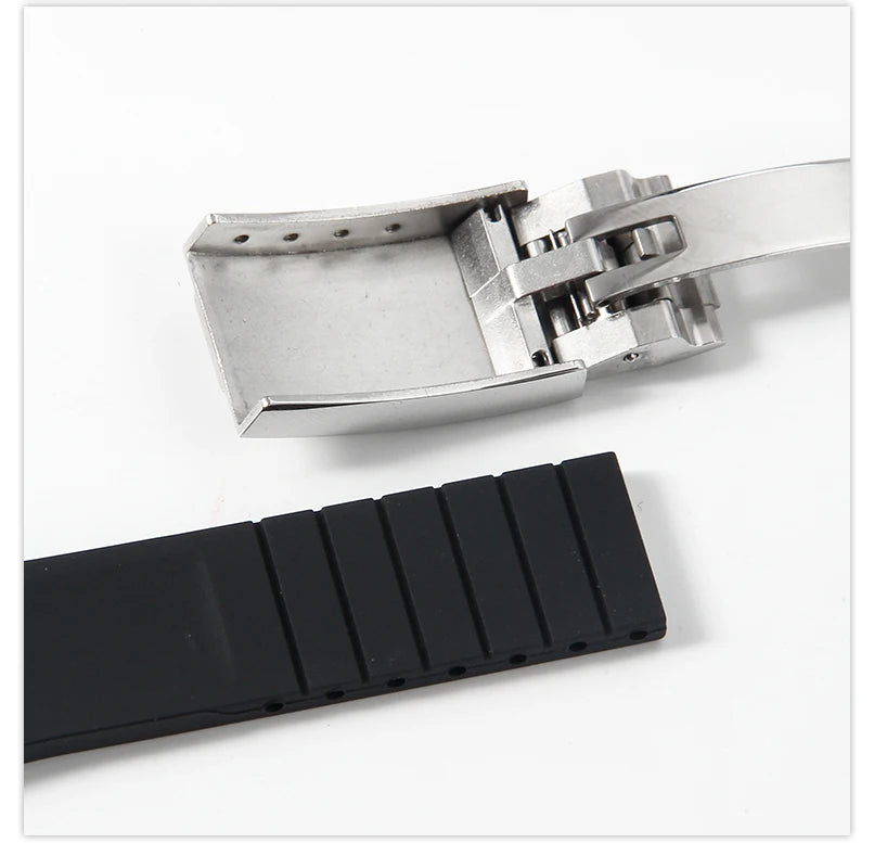 20mm Silicone Rubber Watch Strap for Rolex Models
