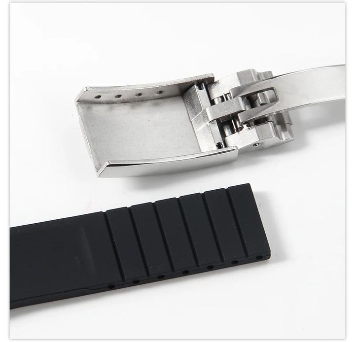 20mm Silicone Rubber Watch Strap for Rolex Models