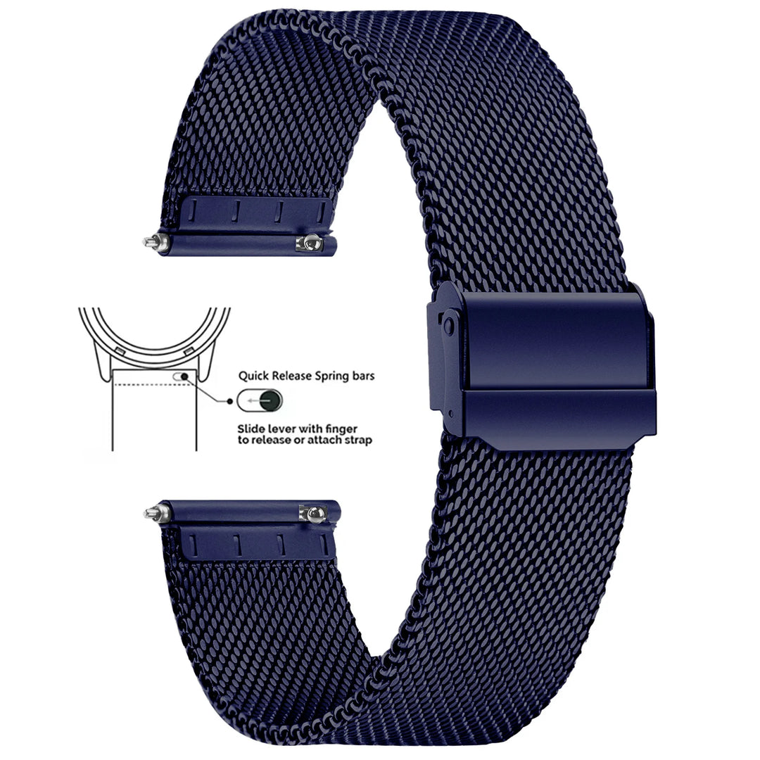 Milanese Mesh Watch Band 8–24mm