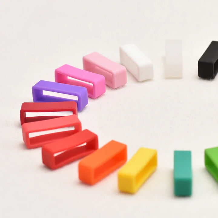 4pcs Silicone Strap Rings 12–26mm (Waterproof Rubber Watch Band Keepers)