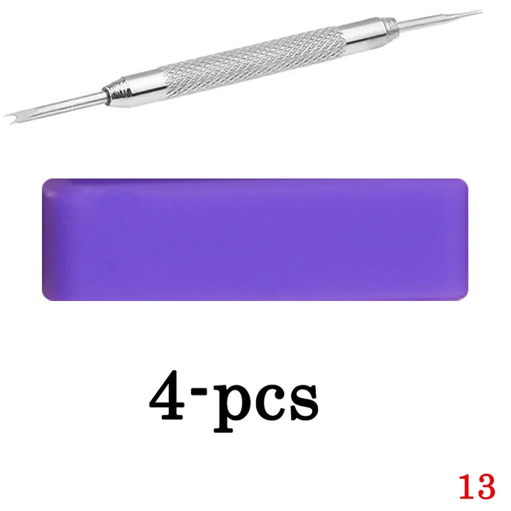 4pcs Silicone Strap Rings 12–26mm (Waterproof Rubber Watch Band Keepers)