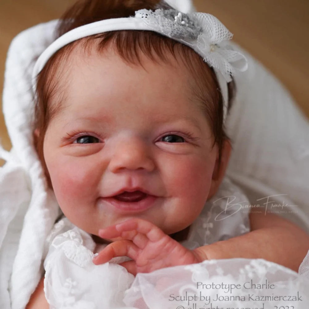 19″ Charlie Reborn Doll Vinyl Kit – Painted Kit with Cloth Body & 3D Veins