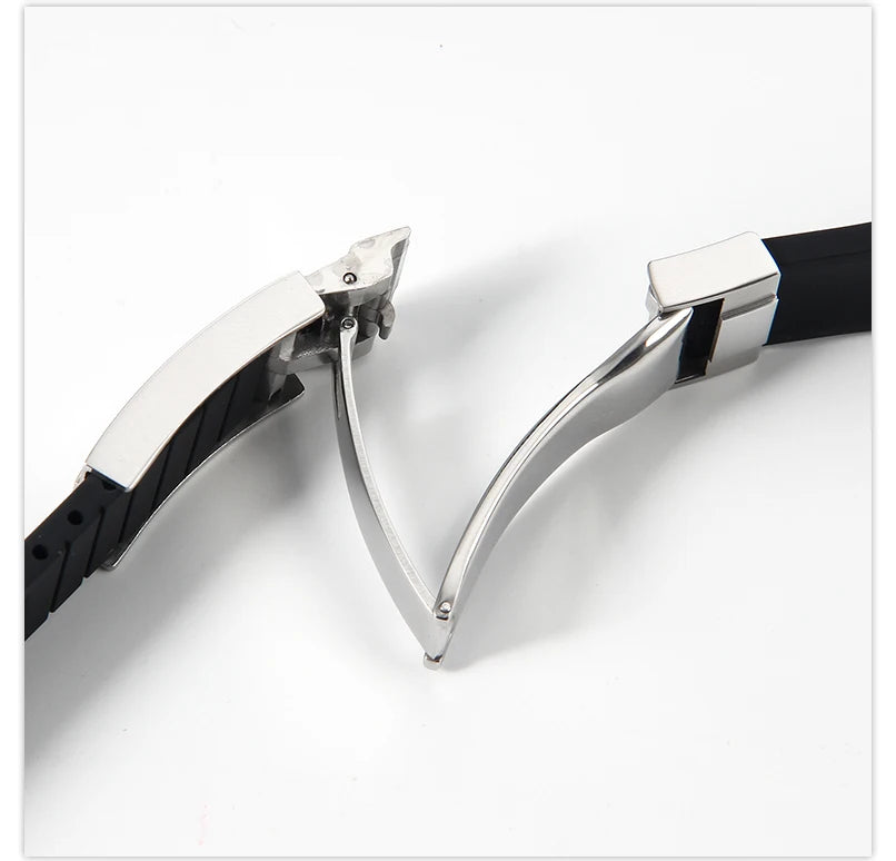 20mm Silicone Rubber Watch Strap for Rolex Models