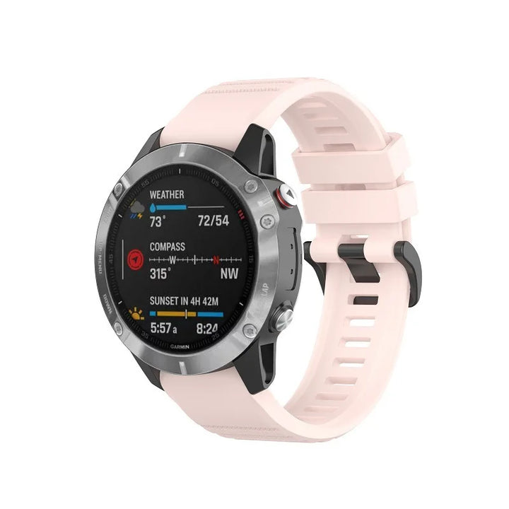 QuickFit Silicone Watch Strap 20/22/26mm for Garmin Fenix, Epix Gen2 & Enduro 2