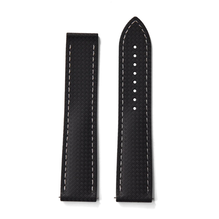 NATOBELT New Design FKM Rubber Watch Strap 20mm 22mm Folding Pin Buckle Quick Release For Omega X Swatch MoonSwatch Seiko