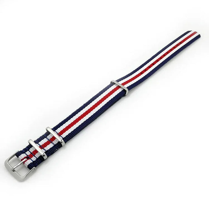 Fabric Nylon Woven Watch Strap 14–22mm (Steel Buckle)