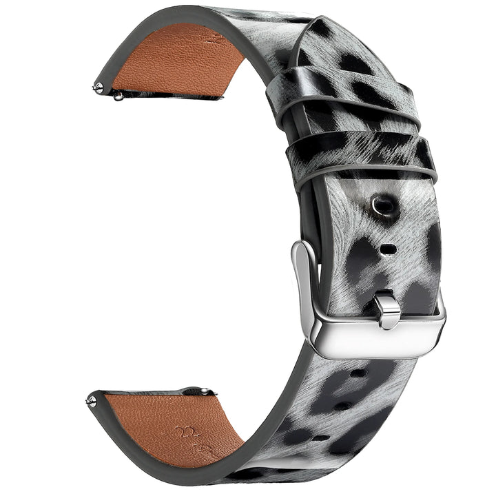 Leopard Print Leather Watch Strap 20/22mm (Quick Release)