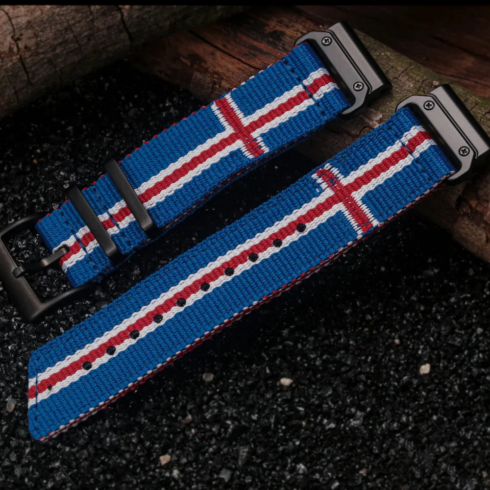 HEMSUT Nylon QuickFit Watch Strap – 22/26mm for Garmin Fenix 6/7/8, Epix, Enduro, Tactix, MARQ