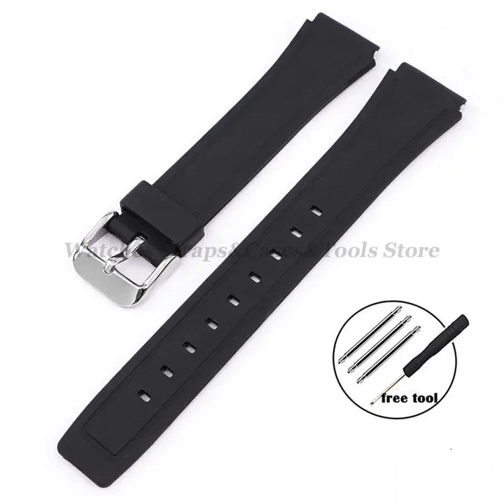 Strap for Casio F84/F91W 18mm Silicone Watchband for F105 F108 FA158 F168 AE1200 AE1300 Replacement Bracelet Men Women Thin Band