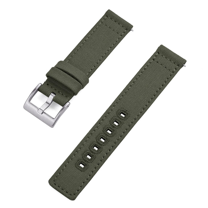 JUELONG Premium Nylon Sailcloth Watch Strap 20mm 22mm Canvas Sailcloth Watch Bands Quick Release Perfect Fit Flat End Universal