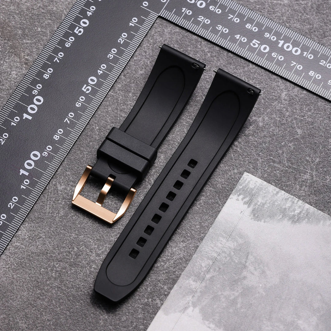 Quick Release Rubber Watch Strap 19mm 20mm 21mm 22mm 23mm 24mm Accessories Smart Watch Band For ROLEX IWC OMEGA Bracelet