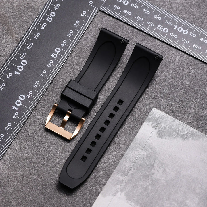 Quick Release Rubber Watch Strap 19mm 20mm 21mm 22mm 23mm 24mm Accessories Smart Watch Band For ROLEX IWC OMEGA Bracelet