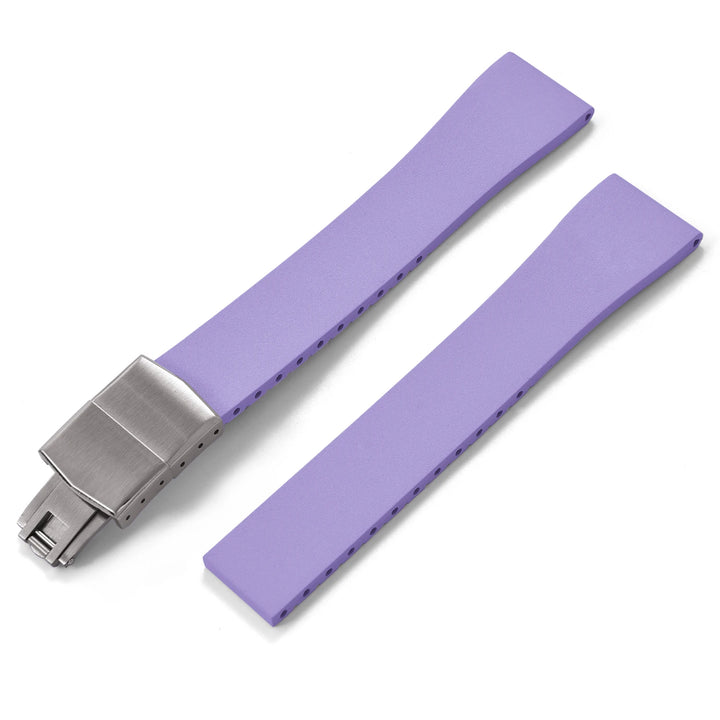 NATOBELT CTS FKM Rubber Watch Band Strap 16mm 18mm 19mm 20mm 21mm 22mm Quick Release Butterfly Cut-to-Size Sweatproof Waterproof