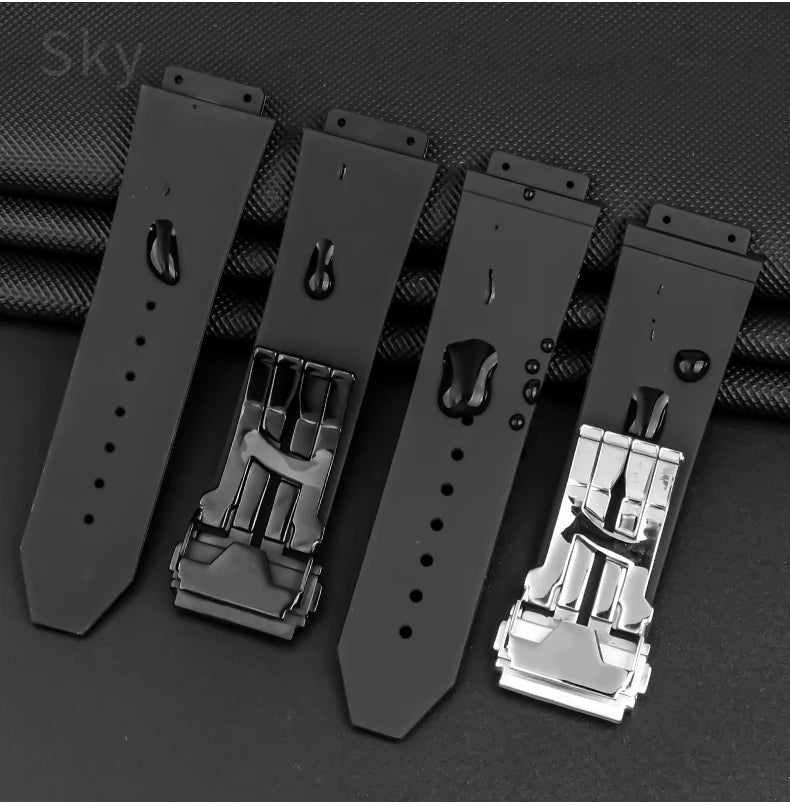 Waterproof Sports Silicone Watch Band 24x17 & 26x19mm (Men & Women)