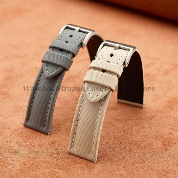 18mm 19mm 20mm 21mm 22mm Premium Sailcloth Watch Band for Omega for Seiko Divers Stitching Quick Release Army Green Sport Straps