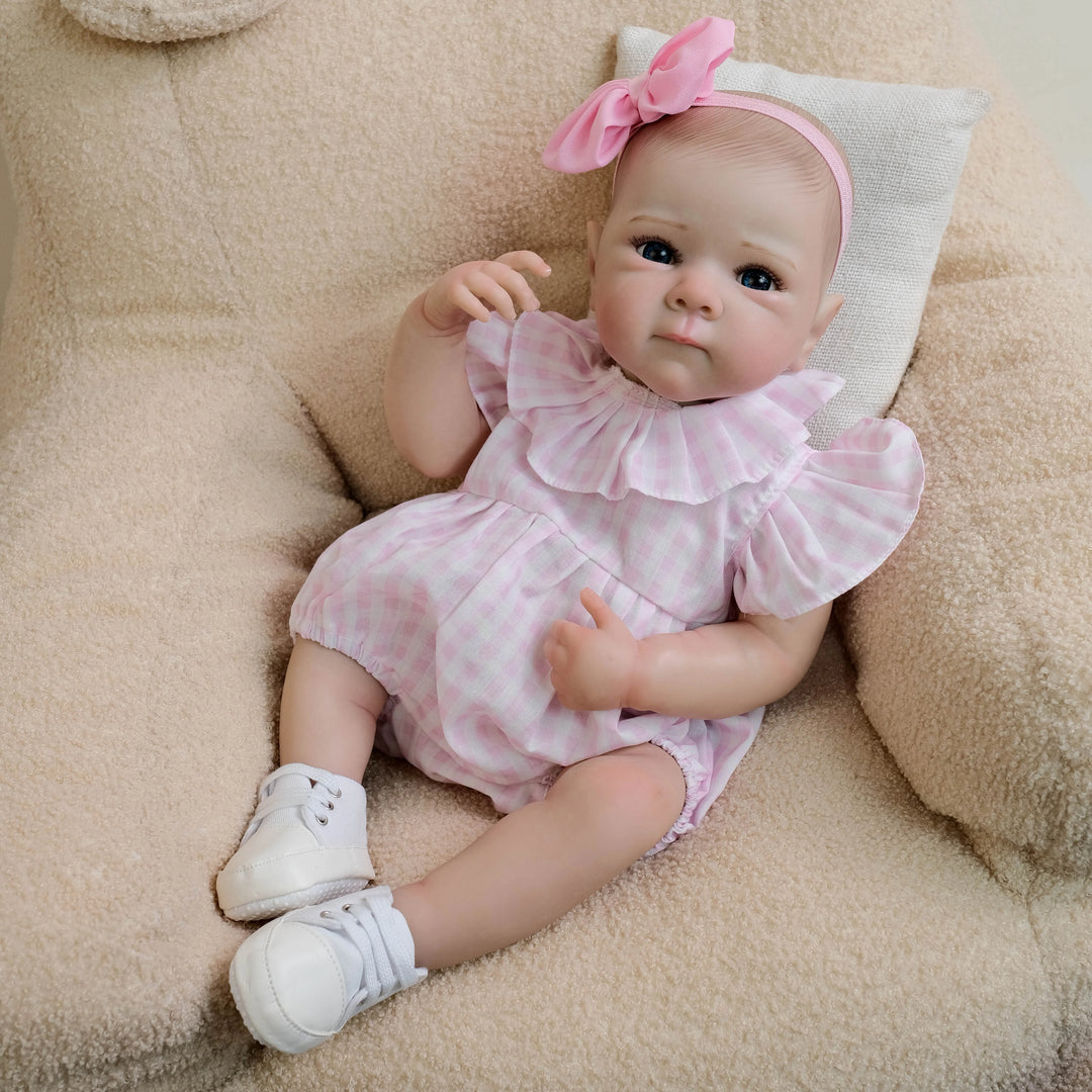 18″ Bettie Realistic Reborn Baby Doll (Soft Touch, Hand‑Rooted Hair)