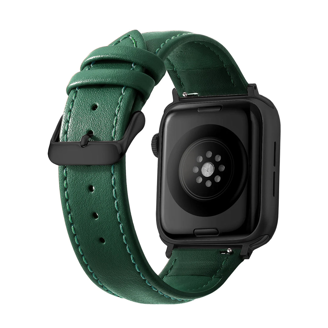 Genuine Leather Apple Watch Band 40–49mm for iWatch Series 3–8 & Ultra