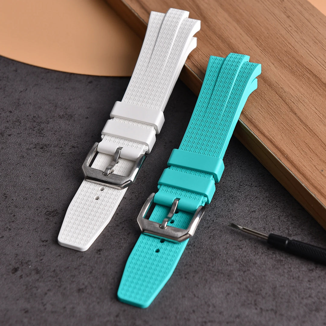FKM Fluoro Rubber Watch Strap – Quick-Release, Convex End for Citizen NJ0150/NJ0151 ME Series