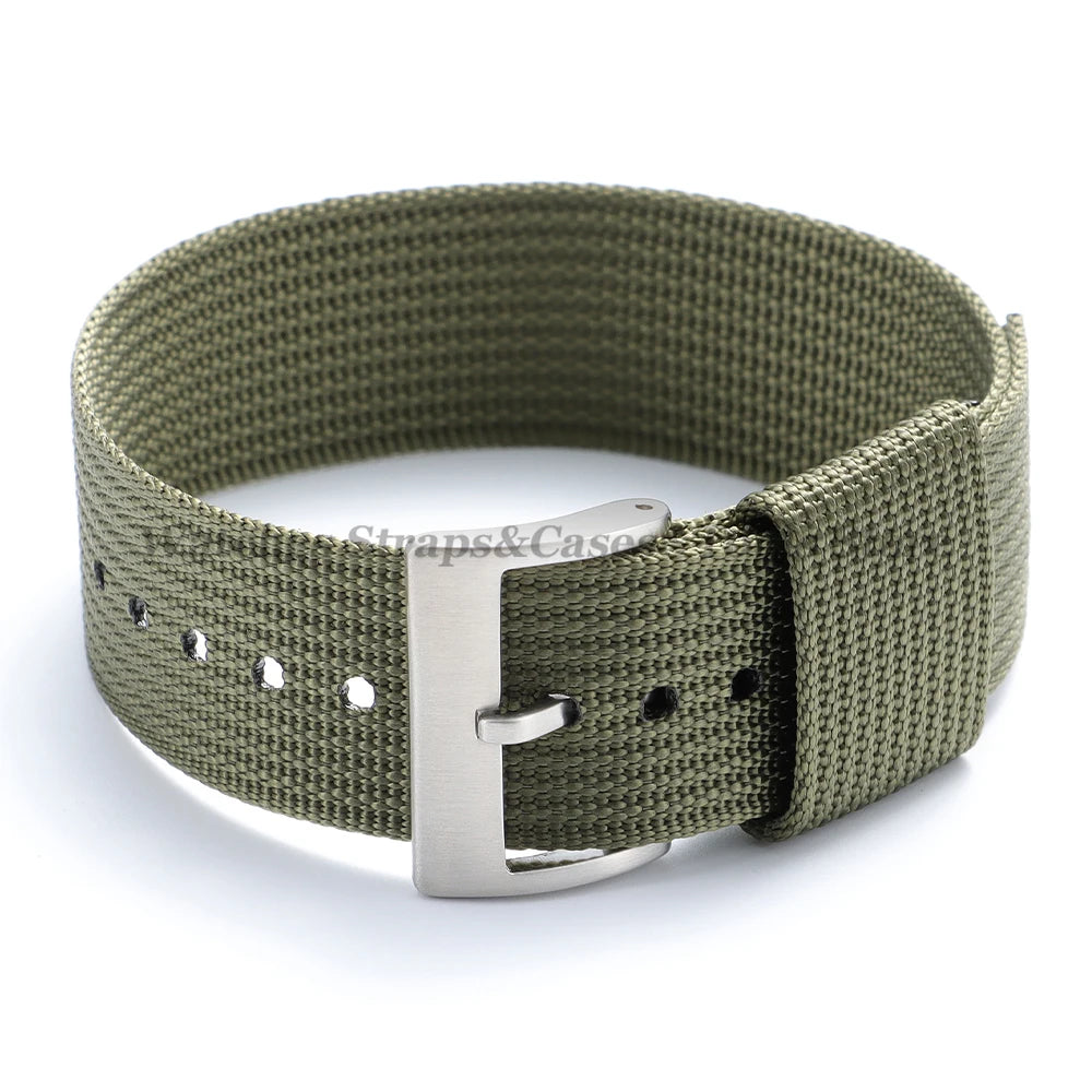 Nylon Watch Strap (18–22mm) – Breathable Sport Canvas