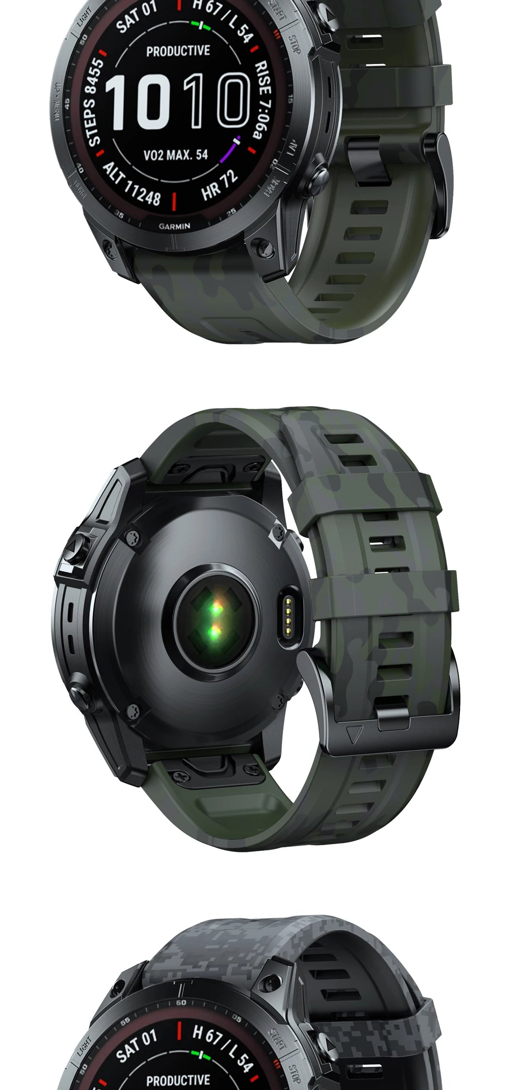 EasyFit Silicone Watch Strap 22/26mm Quick Release for Garmin Fenix & Epix Pro Gen2