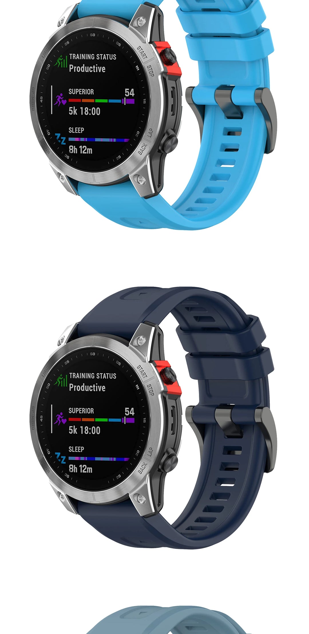 Silicone QuickFit Watch Strap 20/22/26mm for Garmin Fenix & Forerunner Series