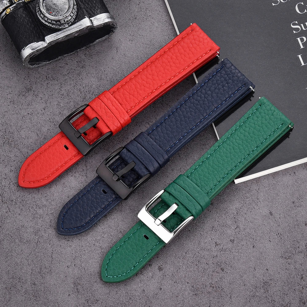 High Quality 20mm 22mm Waterproof Sailcloth Watch Strap Two-Sided Nylon Leather Watchband Quick Release Band Sport Belt For Men