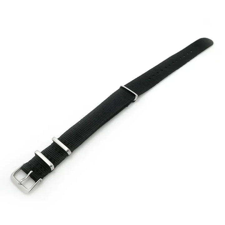 Fabric Nylon Woven Watch Strap 14–22mm (Steel Buckle)