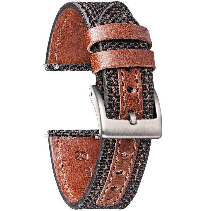 HEMSUT Ballistic Nylon Quick-Release Watch Strap (18-22mm)