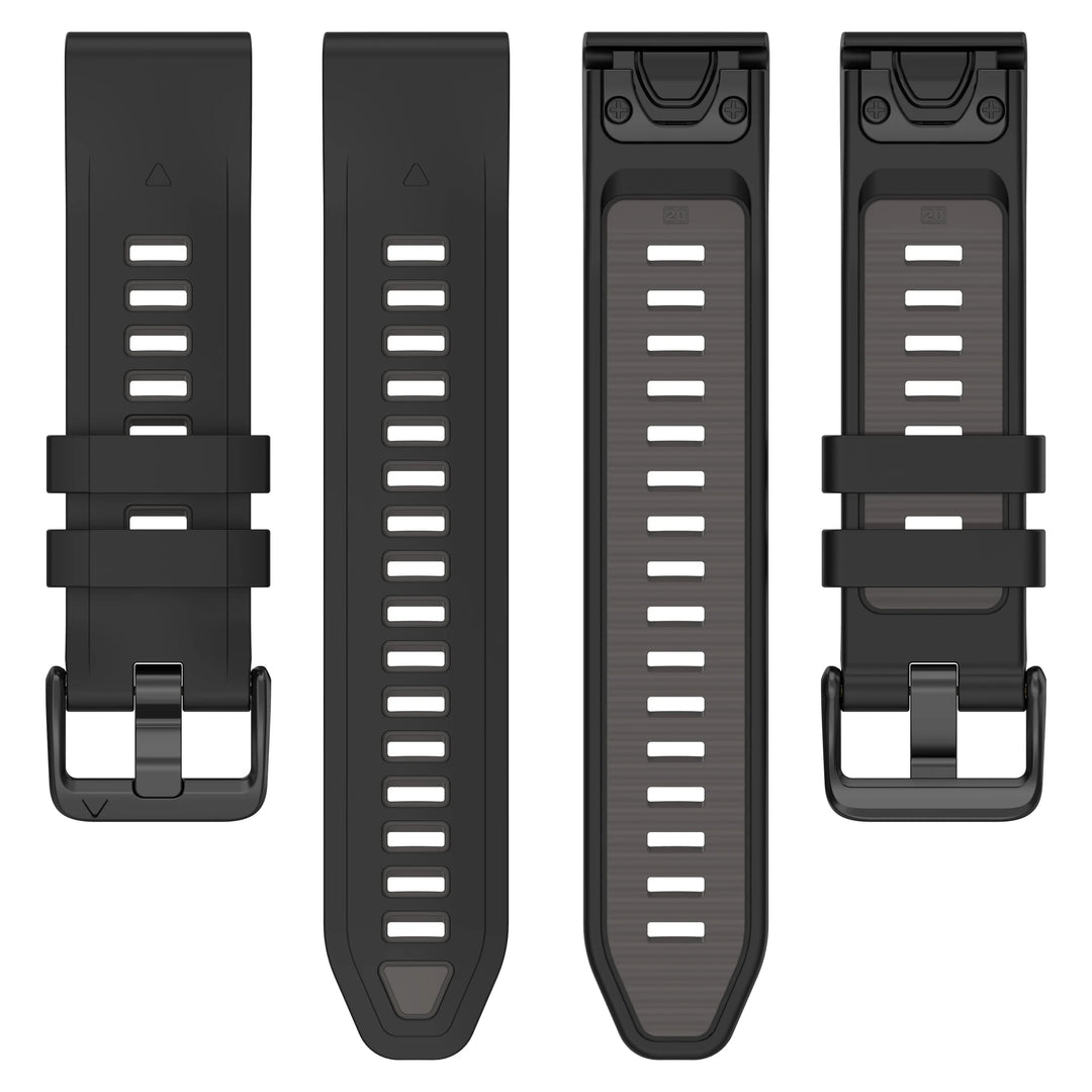 Title: Quick Release Silicone Watch Strap 20/22/26mm for Garmin Fenix 6–8 Series