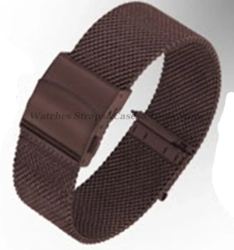 Stainless Steel Milanese Mesh Watch Strap – 12–24mm