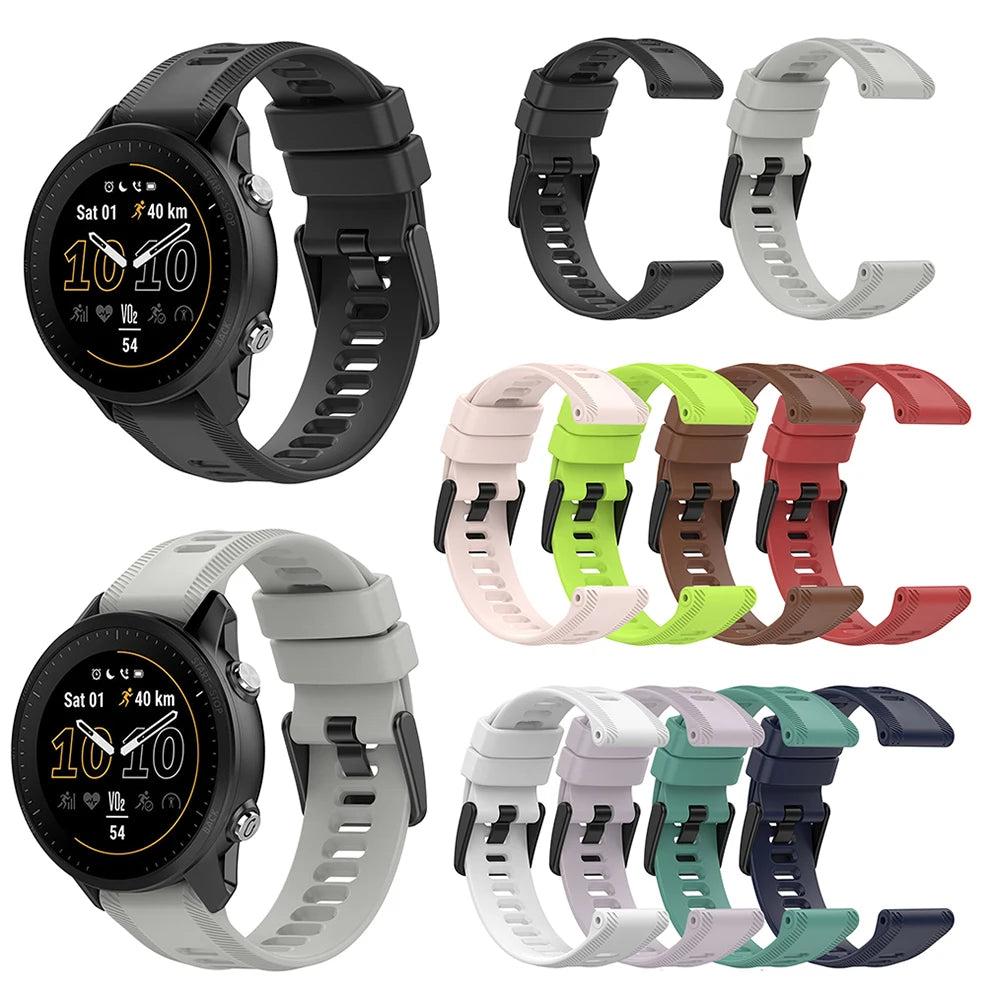 Official Silicone Watch Strap for Garmin Forerunner 955