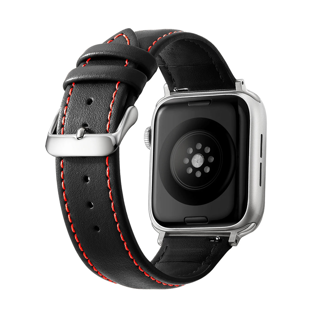 Genuine Leather Apple Watch Band 40–49mm for iWatch Series 3–8 & Ultra