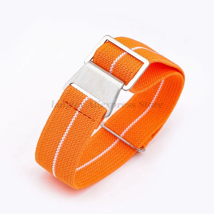 18mm 20mm 22mm Parachute Elastic Nylon Watch Strap for Omega Men Outdoors Sport Army Military Wrist Strap Bracelet Accessories