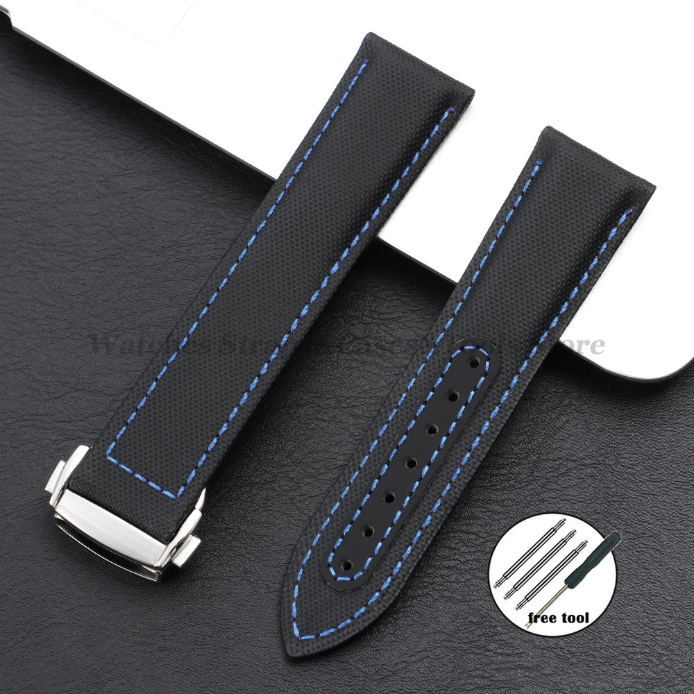 Sailcloth Nylon Strap (20–22mm) – Folding Buckle