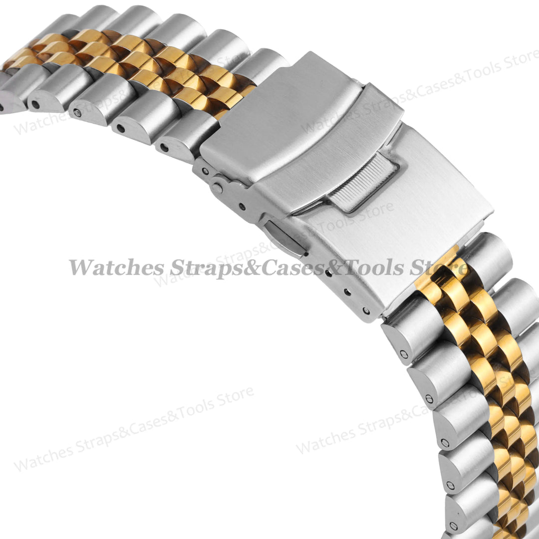 22mm Diving Steel Metal Straps For Casio for Duro MDV107 MDV106 Watch Wristbands Bracelet Stainless Steel Watchband Replacement