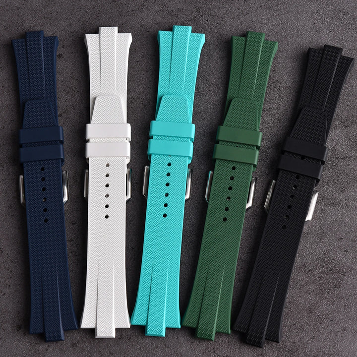 FKM Fluoro Rubber Watch Strap – Quick-Release, Convex End for Citizen NJ0150/NJ0151 ME Series