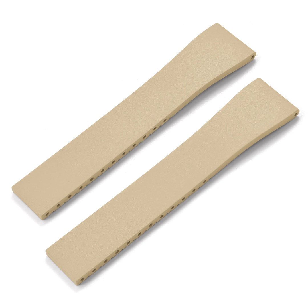 NATOBELT CTS FKM Rubber Watch Band Strap 16mm 18mm 19mm 20mm 21mm 22mm Quick Release Butterfly Cut-to-Size Sweatproof Waterproof