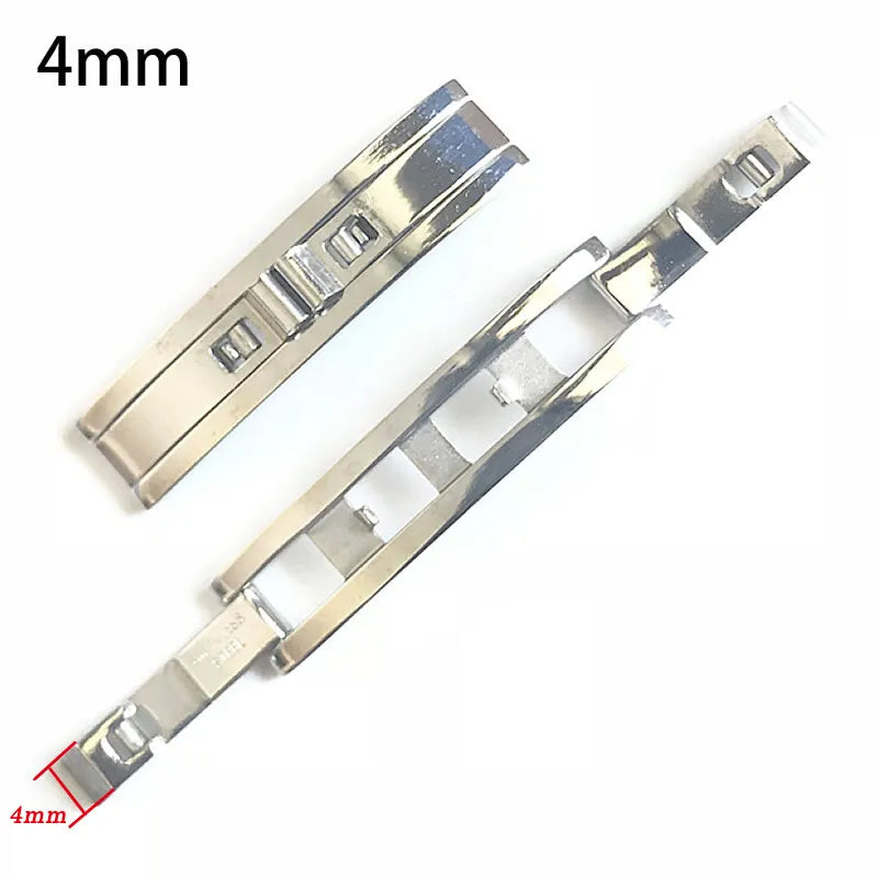 Stainless Steel Double Pull Folding Butterfly Clasp – 3–6mm